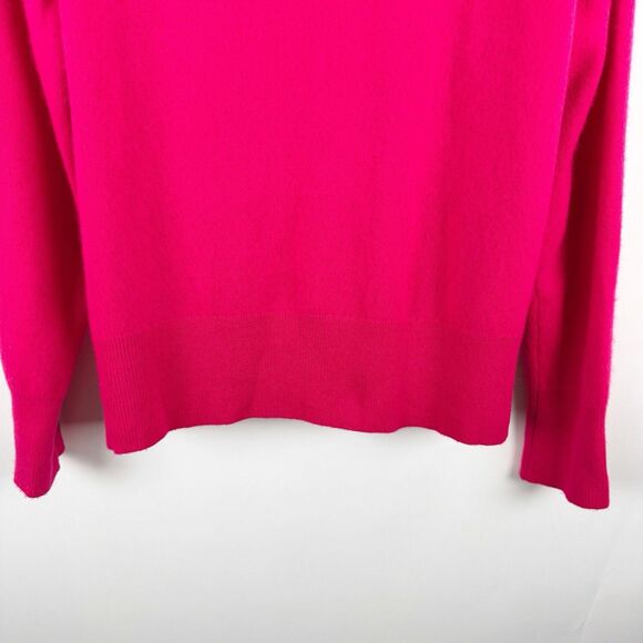 J. Crew Cashmere Women's Classic Fit Pink Crewneck Lightweight Sweater Large - Picture 8 of 16